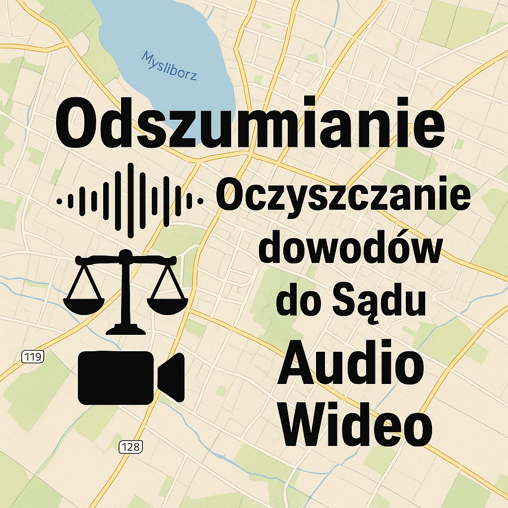 Odszumianie Nagrań do Sądu Myślibórz