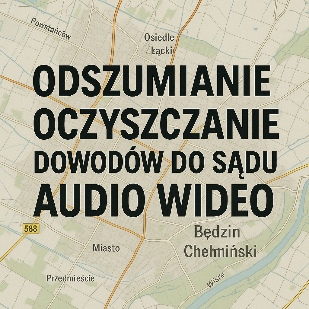 Odszumianie Nagrań audio do sądu Będzin