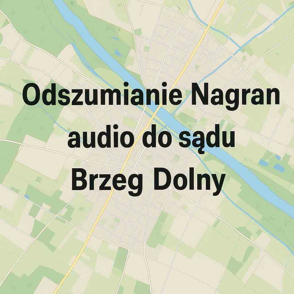 Odszumianie Nagrań audio do sądu Brzeg Dolny