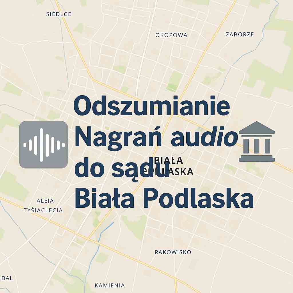 Odszumianie Nagrań audio do sądu Biała Podlaska Odszumianie Nagrań audio do sądu Biała Podlaska