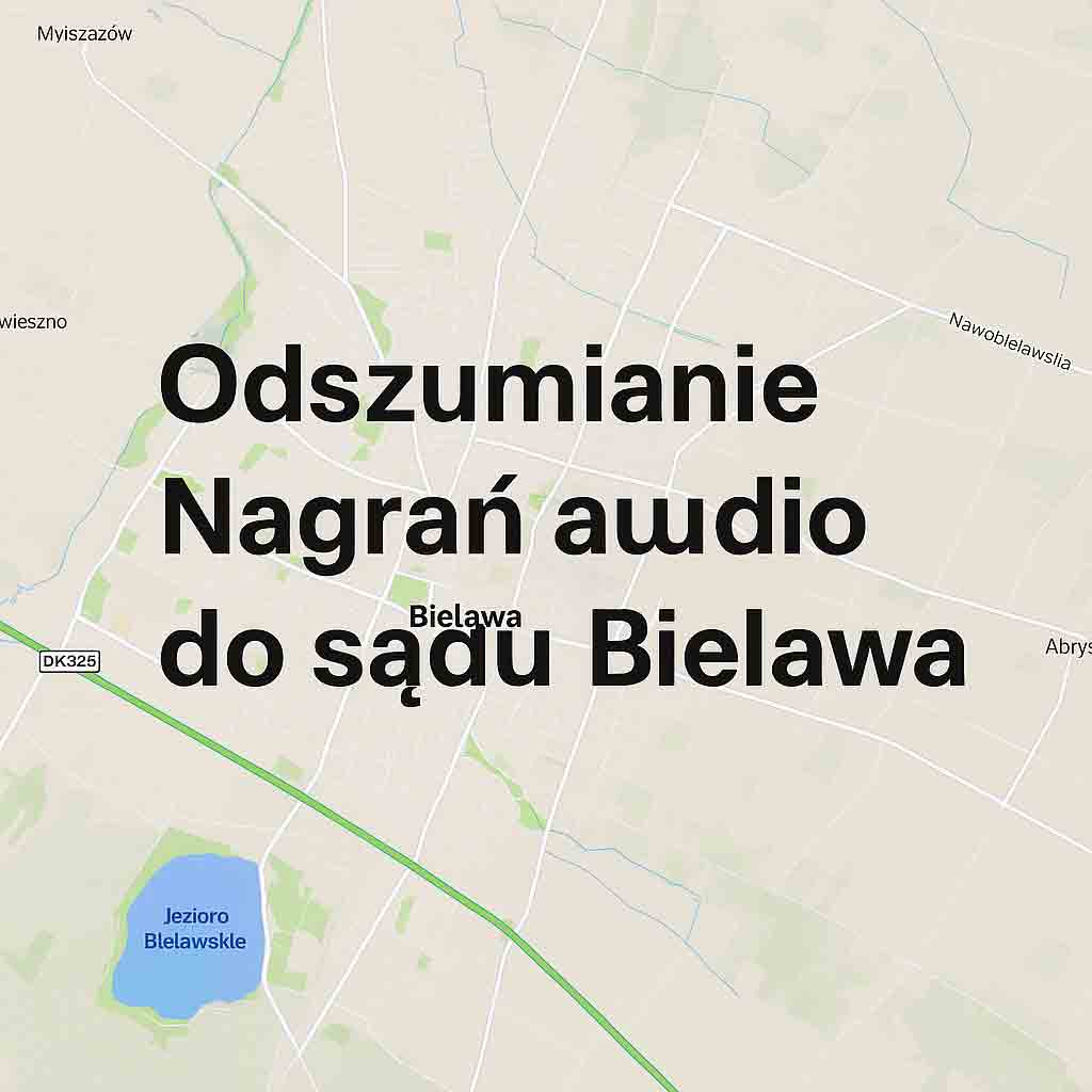 Odszumianie Nagrań audio do sądu Bielawa
