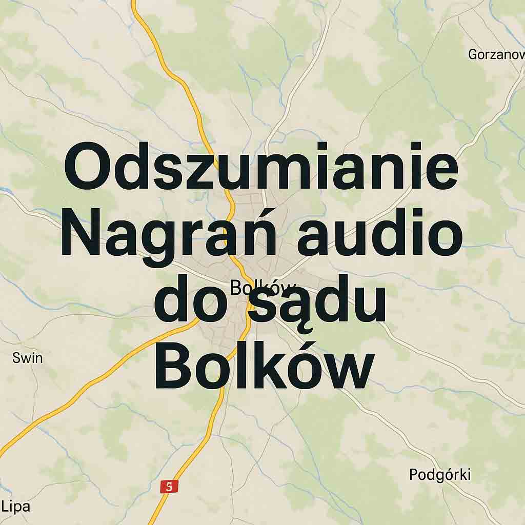 Odszumianie Nagrań audio do sądu Bolków