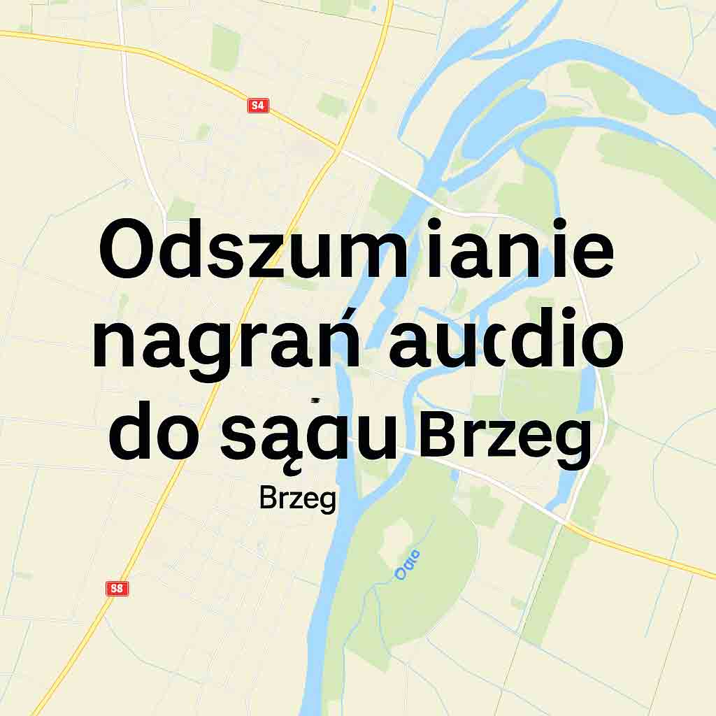 Odszumianie Nagrań audio do sądu Brzeg