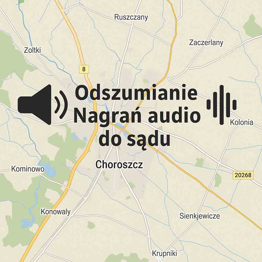 Odszumianie Nagrań audio do sądu Choroszcz