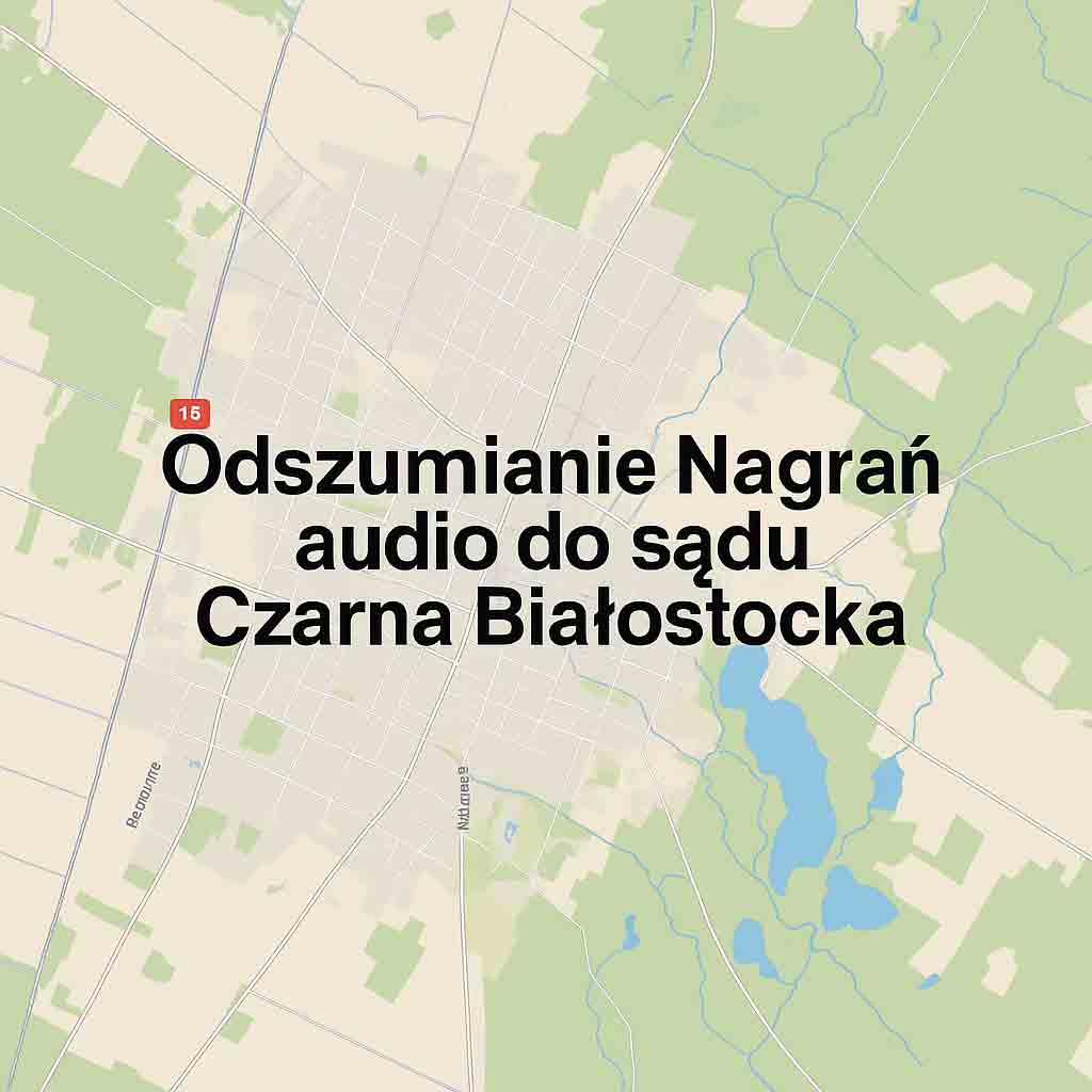 Odszumianie Nagrań audio do sądu Czarna Białostocka
