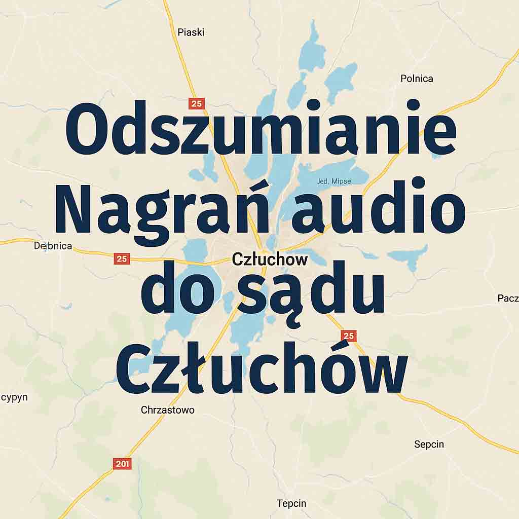 Odszumianie Nagrań audio do sądu Człuchów Odszumianie Nagrań audio do sądu Człuchów