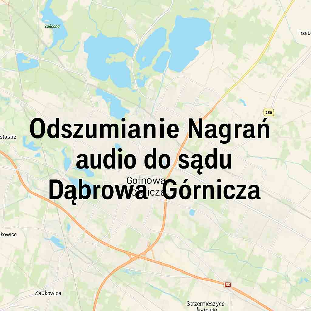 Odszumianie Nagrań audio do sądu Dąbrowa Górnicza