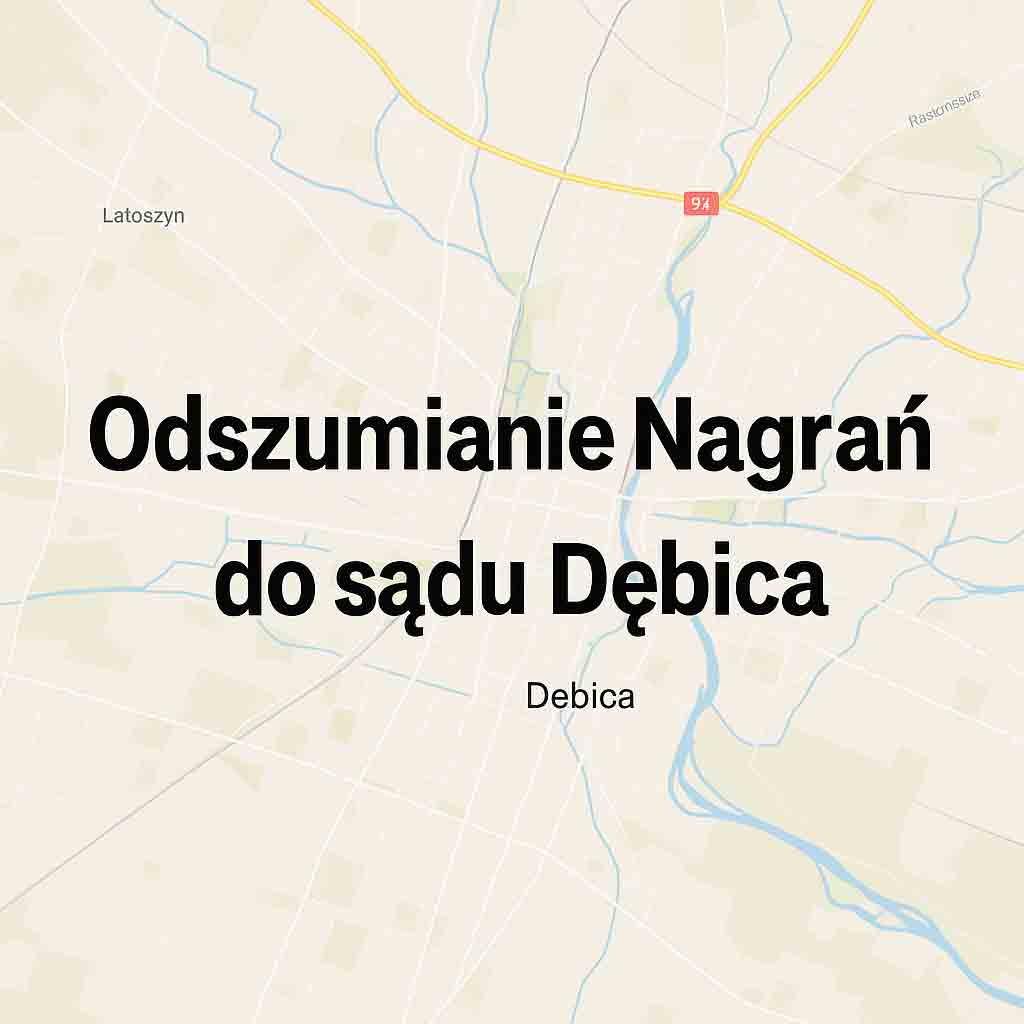 Odszumianie Nagrań do sądu Dębica