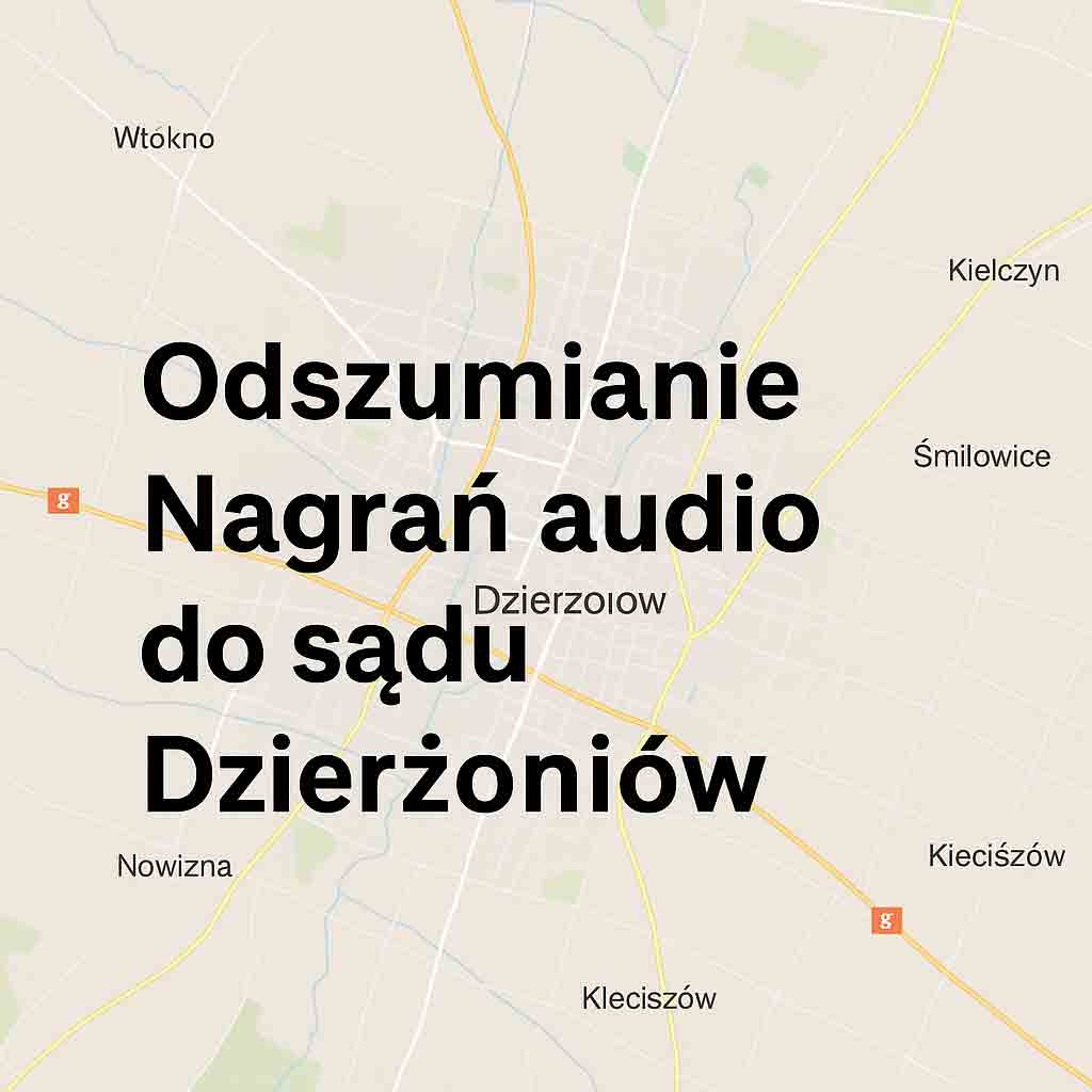 Odszumianie Nagrań audio do sądu Dzierżoniów Odszumianie Nagrań audio do sądu Dzierżoniów