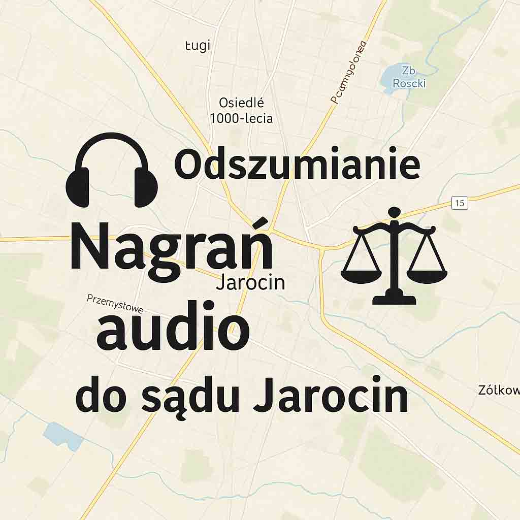 Odszumianie Nagrań audio do sądu Jarocin