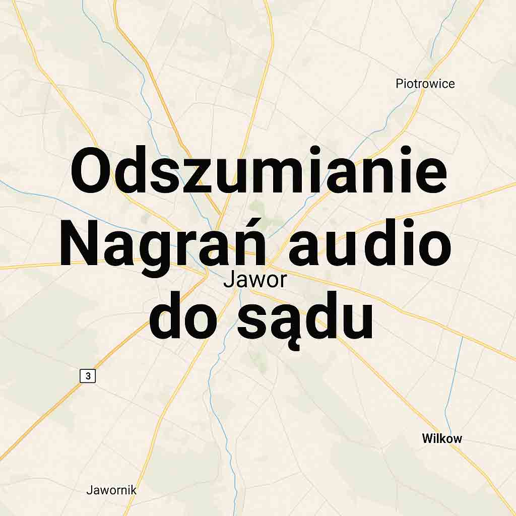 Odszumianie Nagrań audio do sądu Jawor Odszumianie Nagrań audio do sądu Jawor
