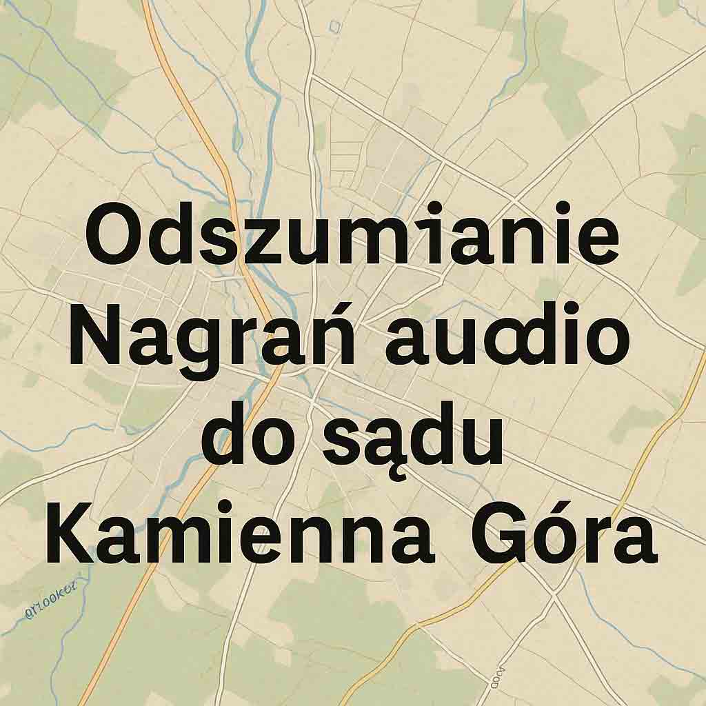 Odszumianie Nagrań audio do sądu Kamienna Góra Odszumianie Nagrań audio do sądu Kamienna Góra