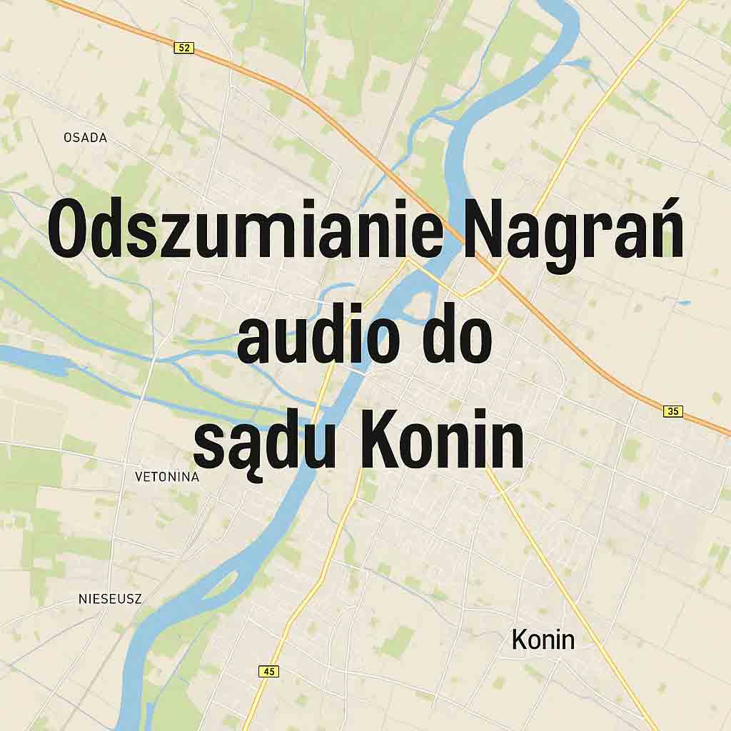 Odszumianie Nagrań audio do sądu Konin Odszumianie Nagrań audio do sądu Konin