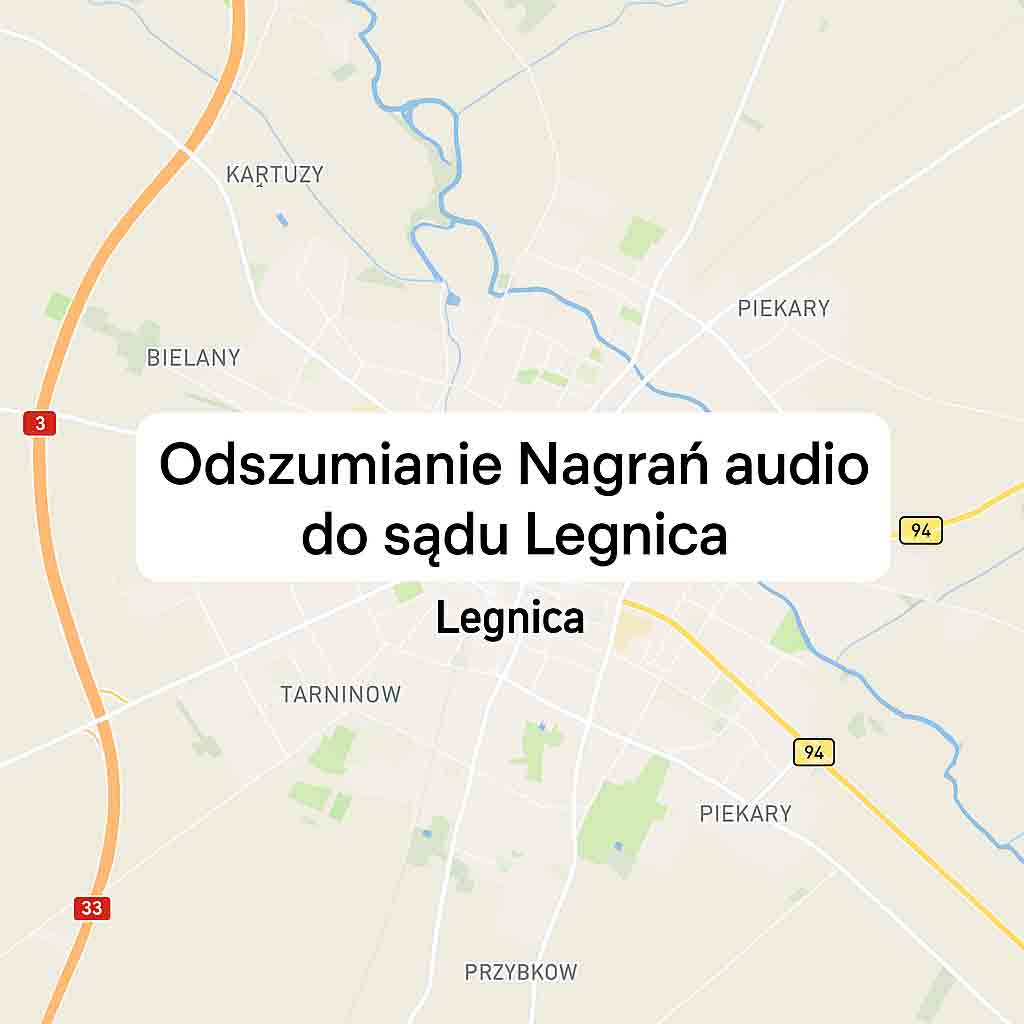 Odszumianie Nagrań audio do sądu Legnica