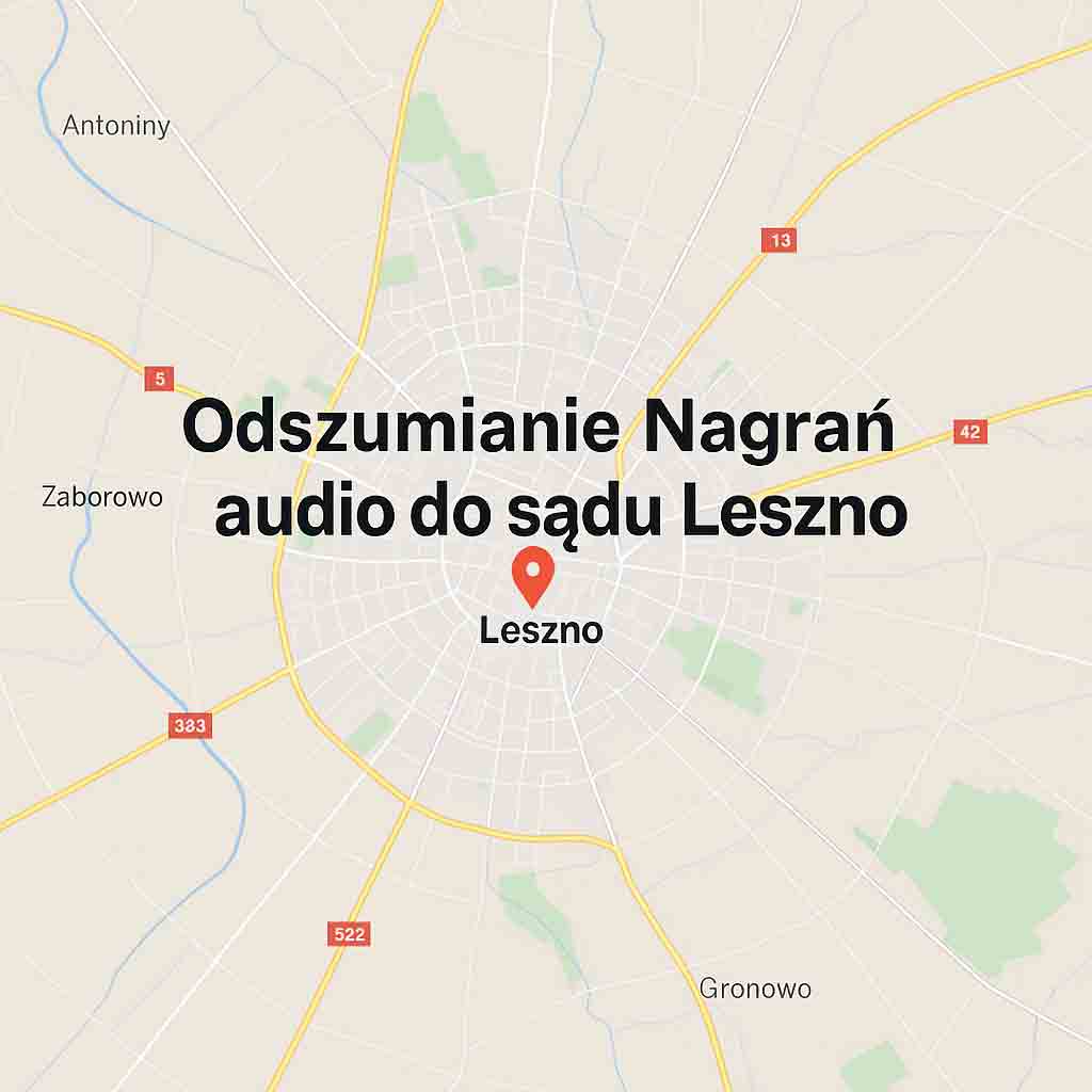 Odszumianie Nagrań audio do sądu Leszno Odszumianie Nagrań audio do sądu Leszno
