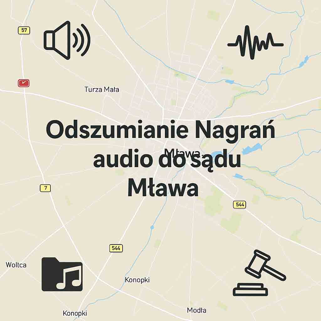 Odszumianie Nagrań audio do sądu Mława