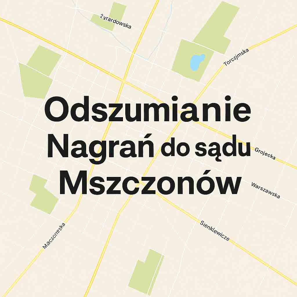 Odszumianie Nagrań do sądu Mszczonów Odszumianie Nagrań do sądu Mszczonów