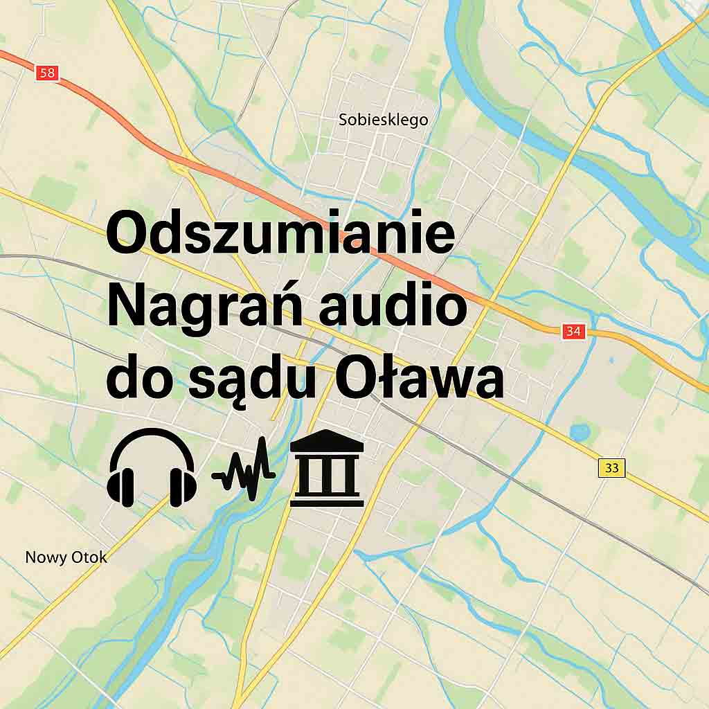 Odszumianie Nagrań audio do sądu Oława