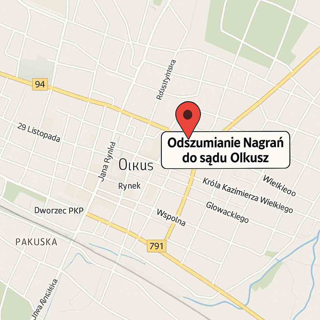 Odszumianie Nagrań do sądu Olkusz