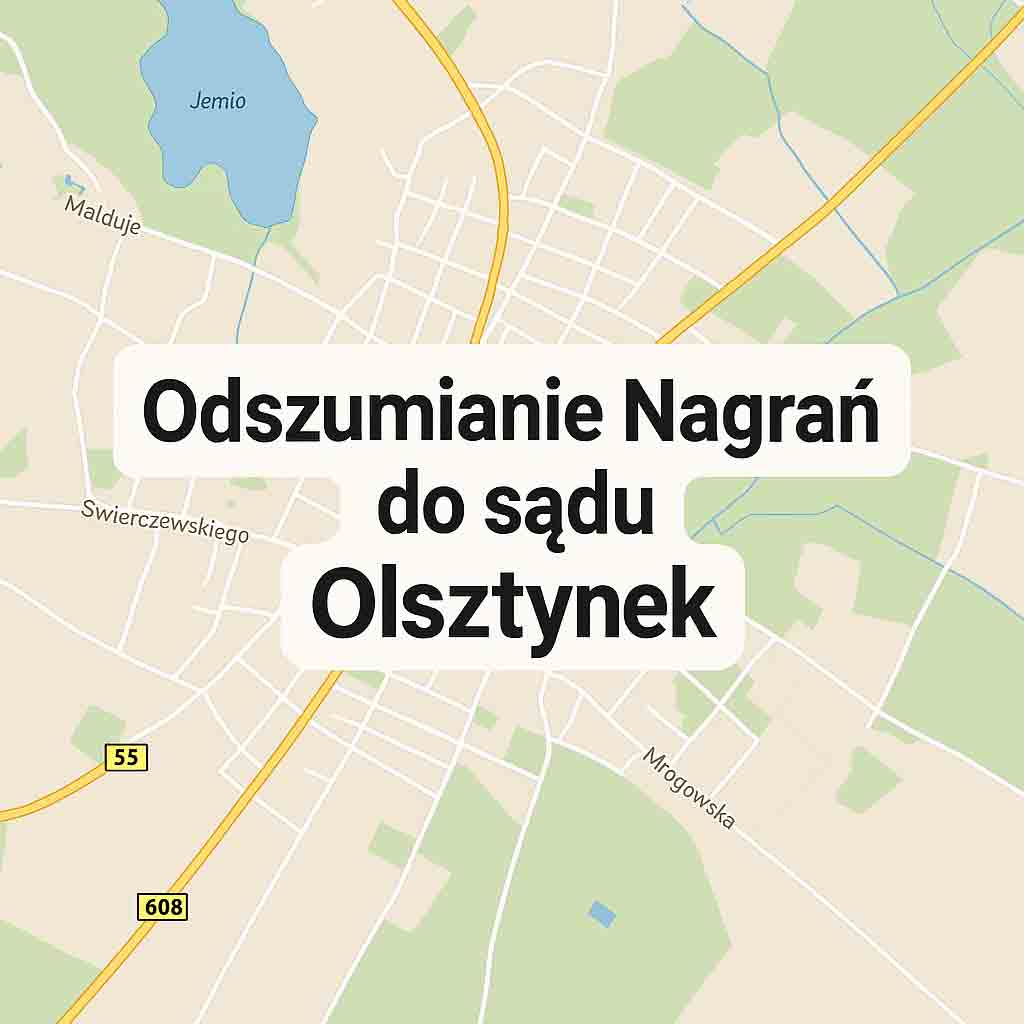 Odszumianie Nagrań do sądu Olsztynek