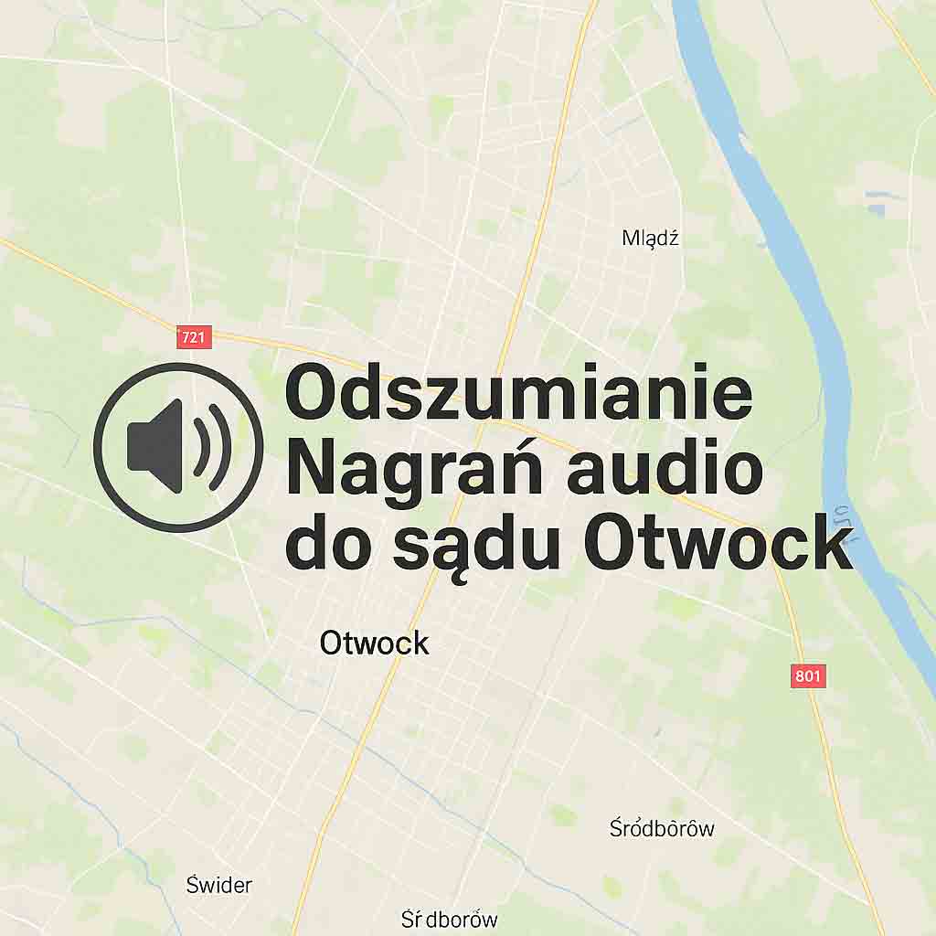 Odszumianie Nagrań audio do sądu Otwock Odszumianie Nagrań audio do sądu Otwock