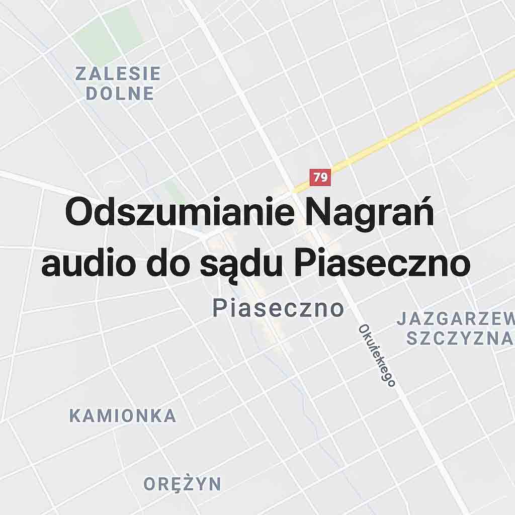 Odszumianie Nagrań audio do sądu Piaseczno