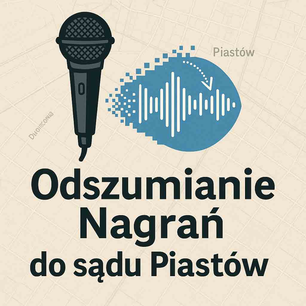 Odszumianie Nagrań do sądu Piastów