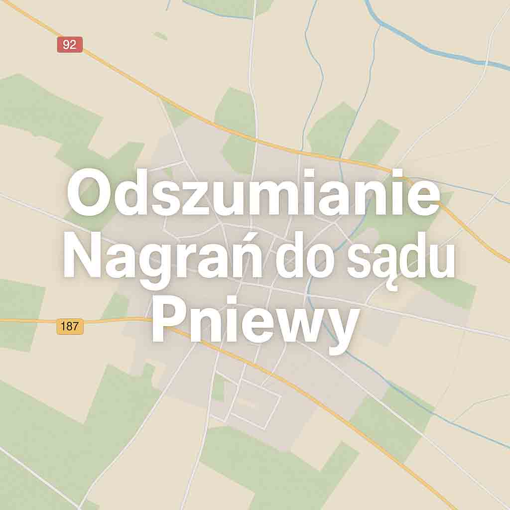 Odszumianie Nagrań do sądu Pniewy