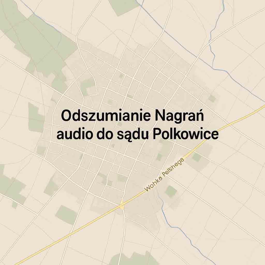 Odszumianie Nagrań audio do sądu Polkowice