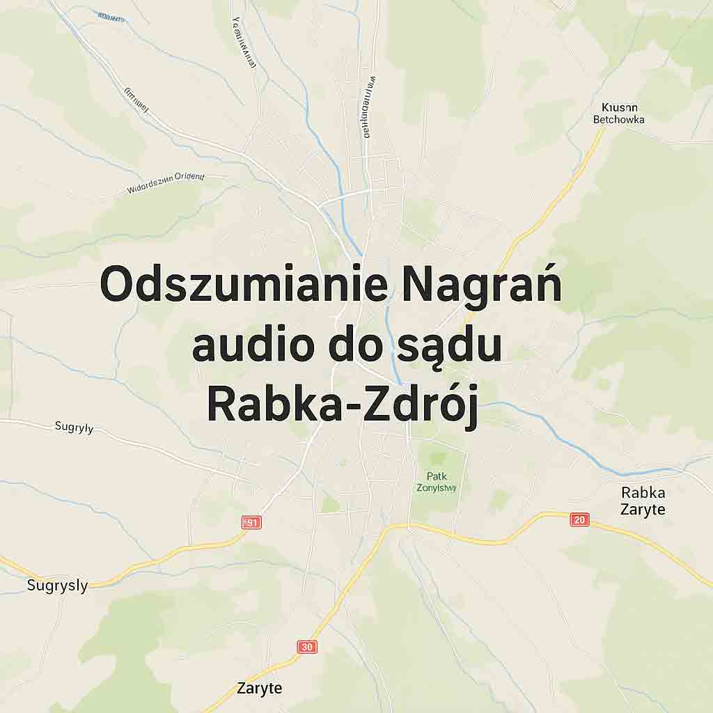 Odszumianie Nagrań audio do sądu Rabka-Zdrój Odszumianie Nagrań audio do sądu Rabka-Zdrój