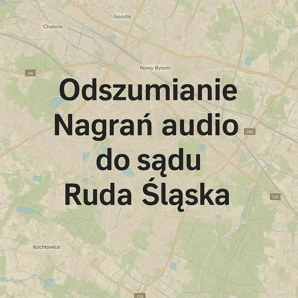 Odszumianie Nagrań audio do sądu Ruda Śląska Odszumianie Nagrań audio do sądu Ruda Śląska