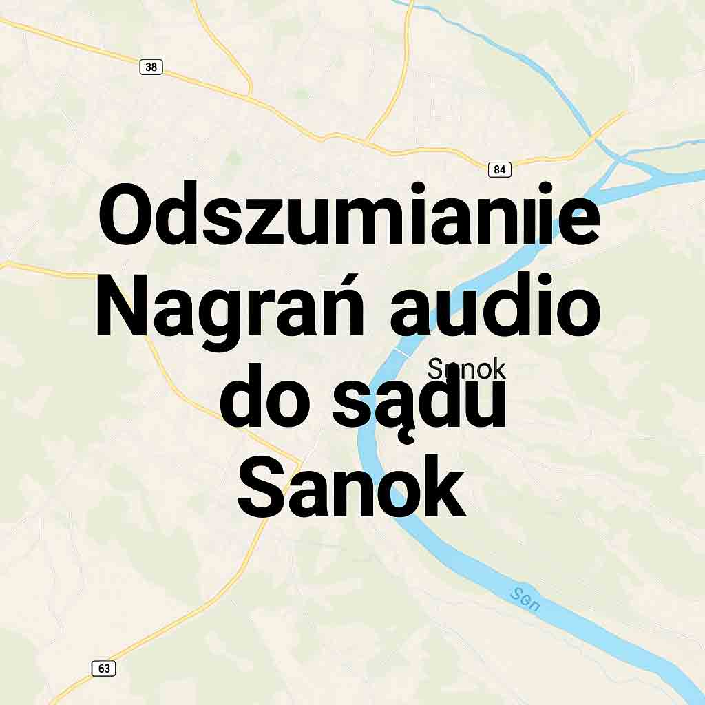 Odszumianie Nagrań audio do sądu Sanok