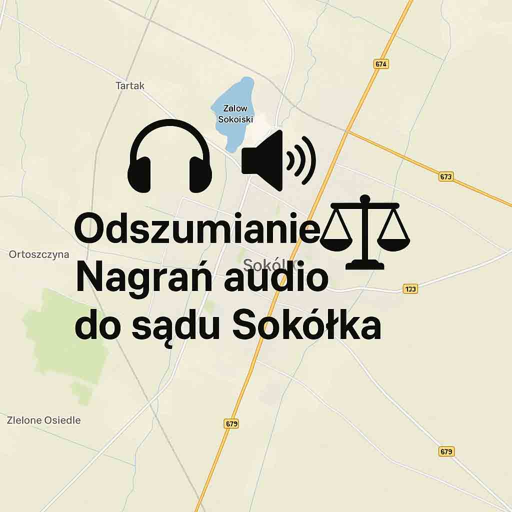 Odszumianie Nagrań audio do sądu Sokółka