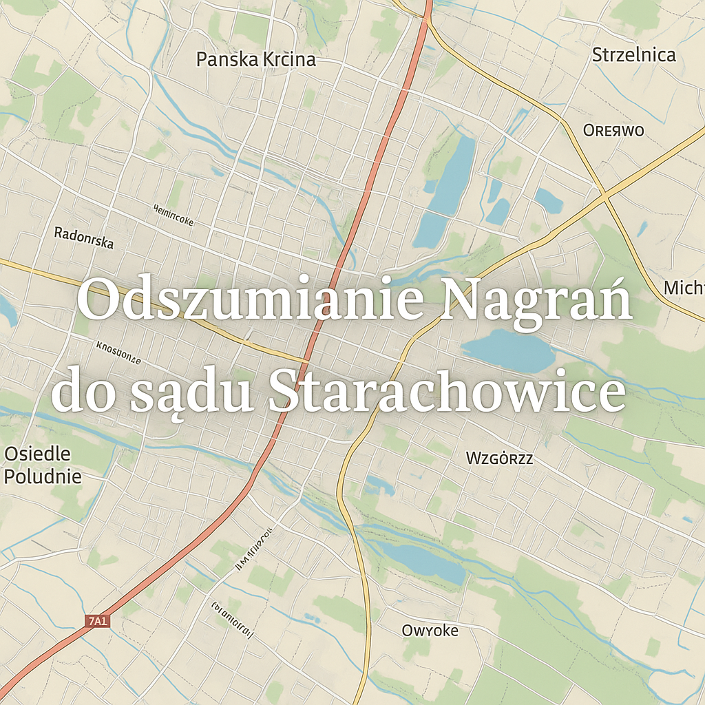 Odszumianie Nagrań do sądu Starachowice