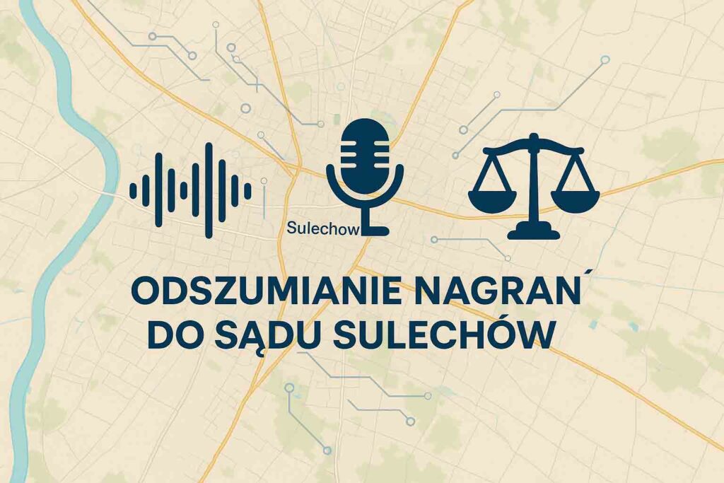 Odszumianie Nagrań do sądu Sulechów