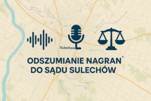 Odszumianie Nagrań do sądu Sulechów