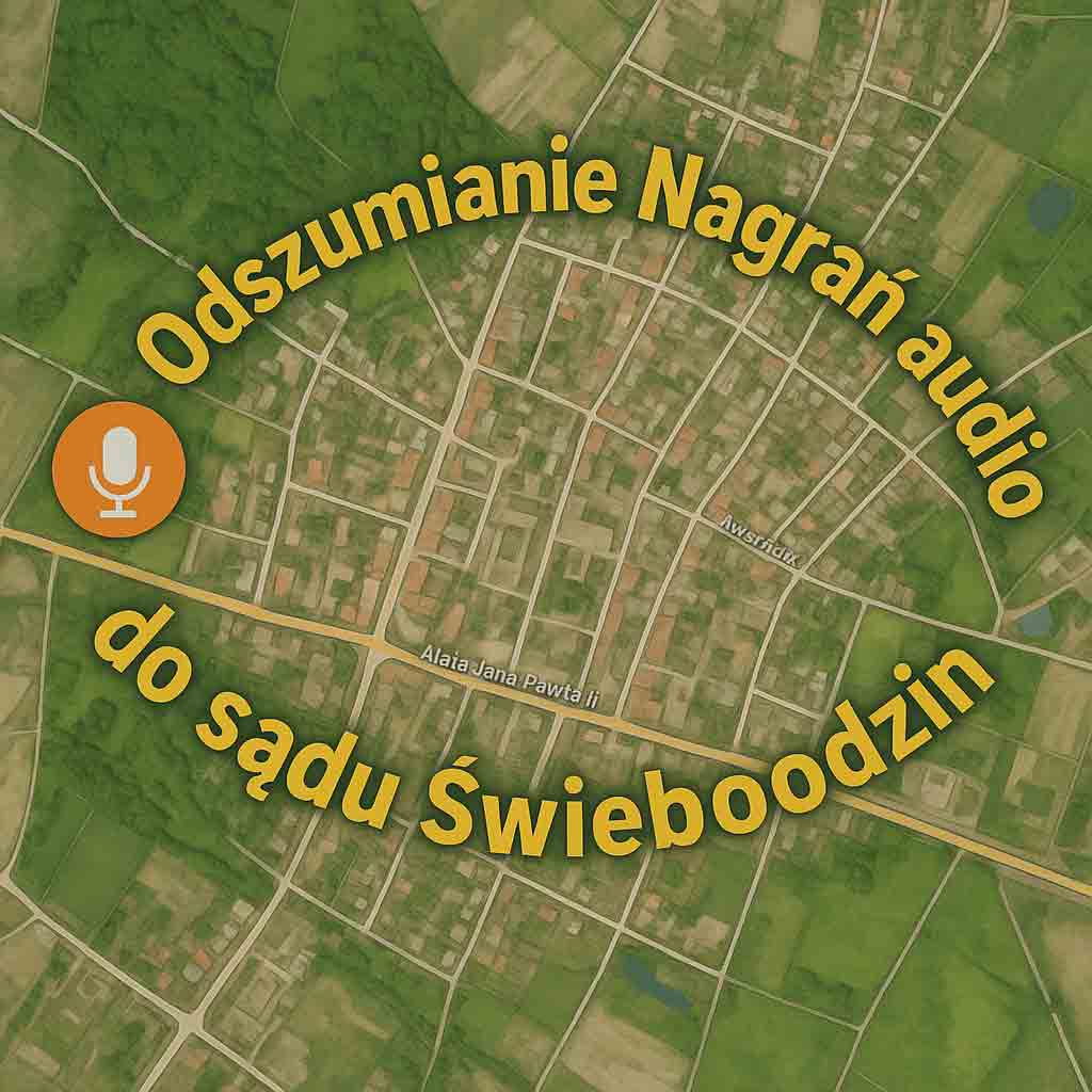 Odszumianie Nagrań audio do sądu Świebodzin
