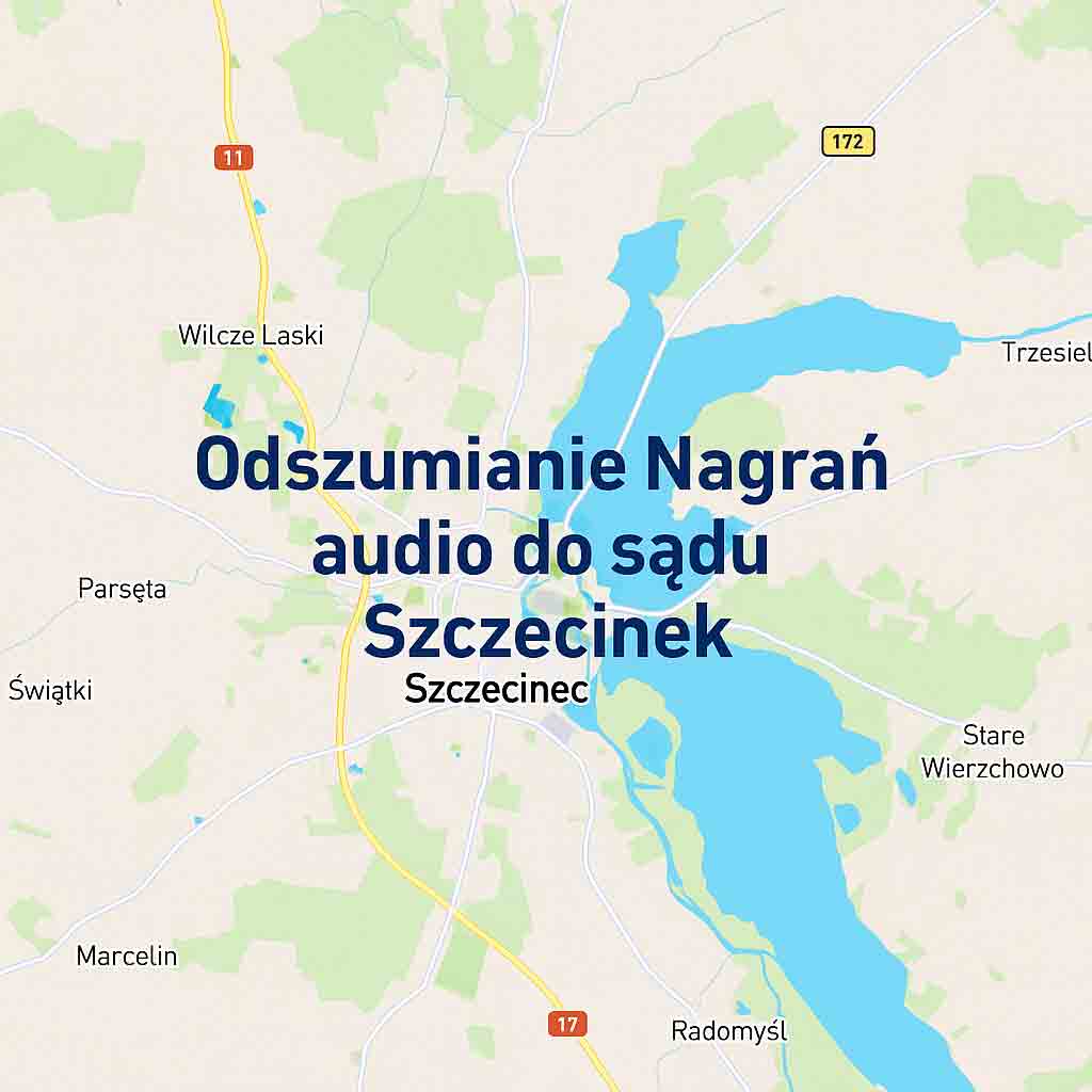 Odszumianie Nagrań audio do sądu Szczecinek