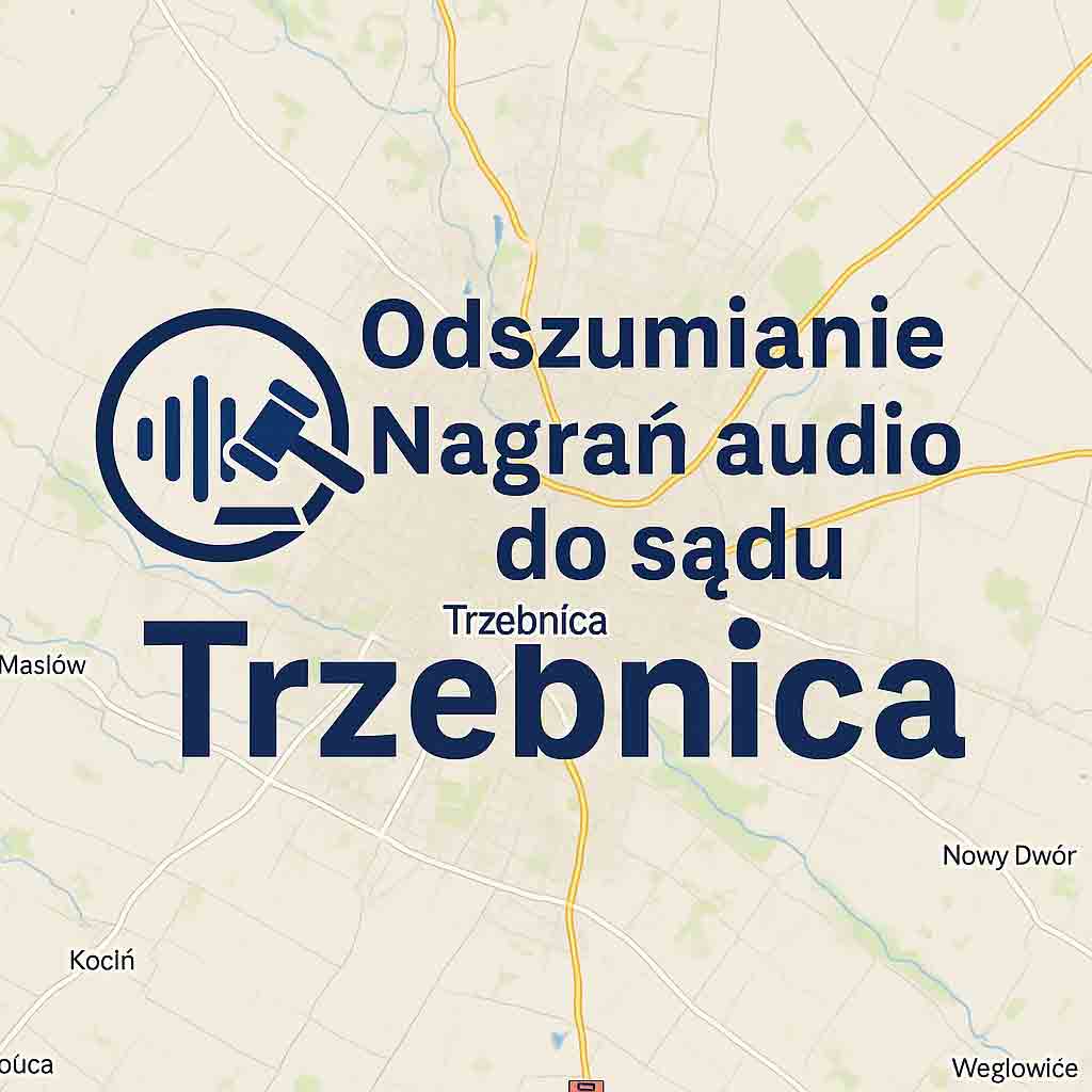 Odszumianie Nagrań audio do sądu Trzebnica