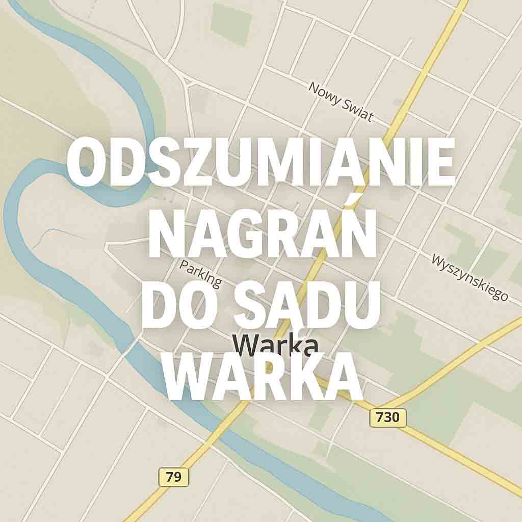 Odszumianie Nagrań do sądu Warka