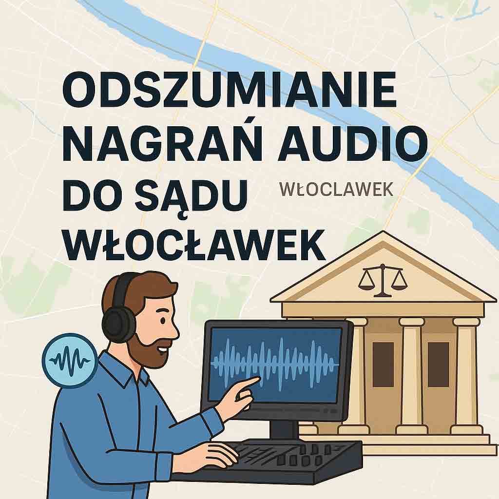 Odszumianie Nagrań audio do sądu Włocławek