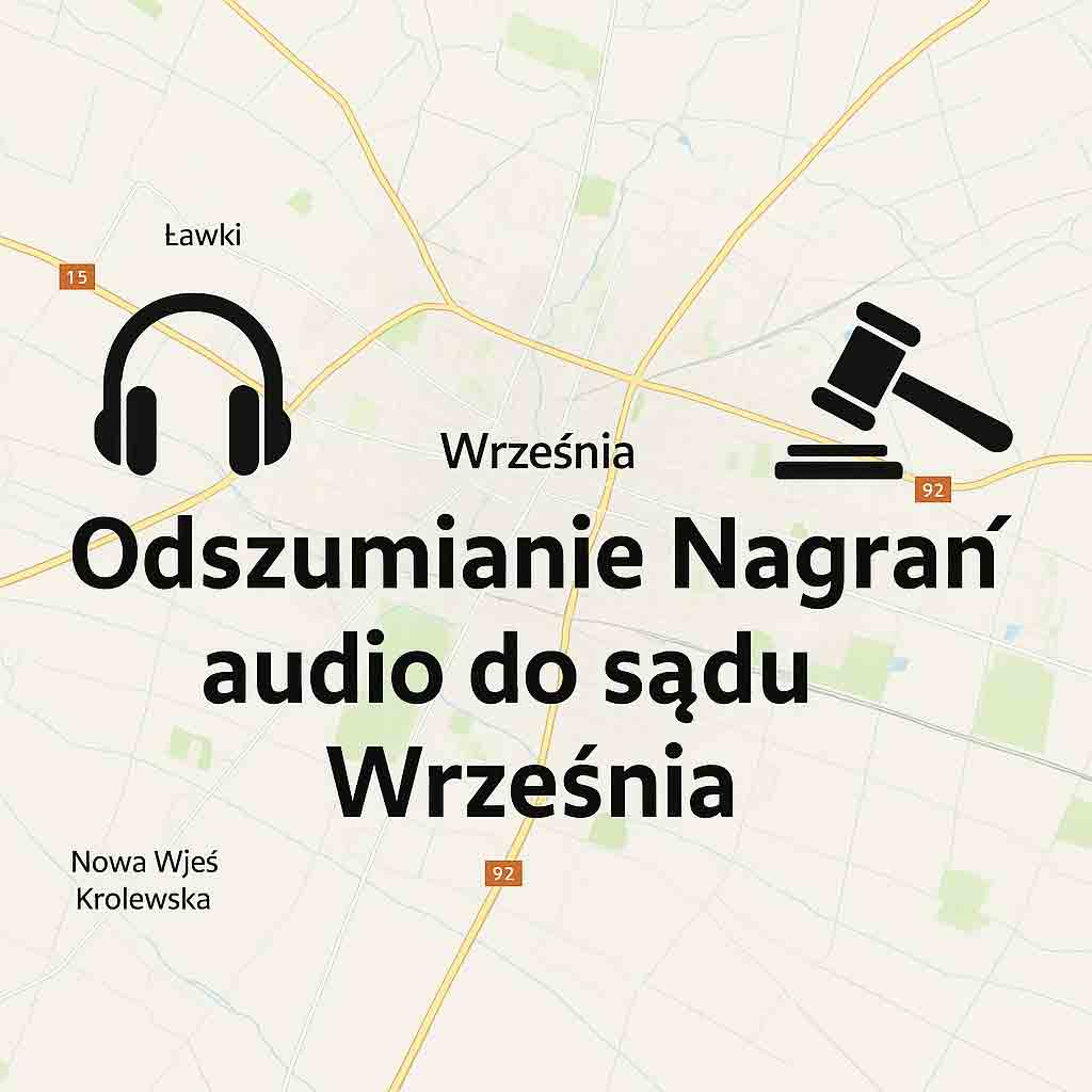 Odszumianie Nagrań audio do sądu Września Odszumianie Nagrań audio do sądu Września