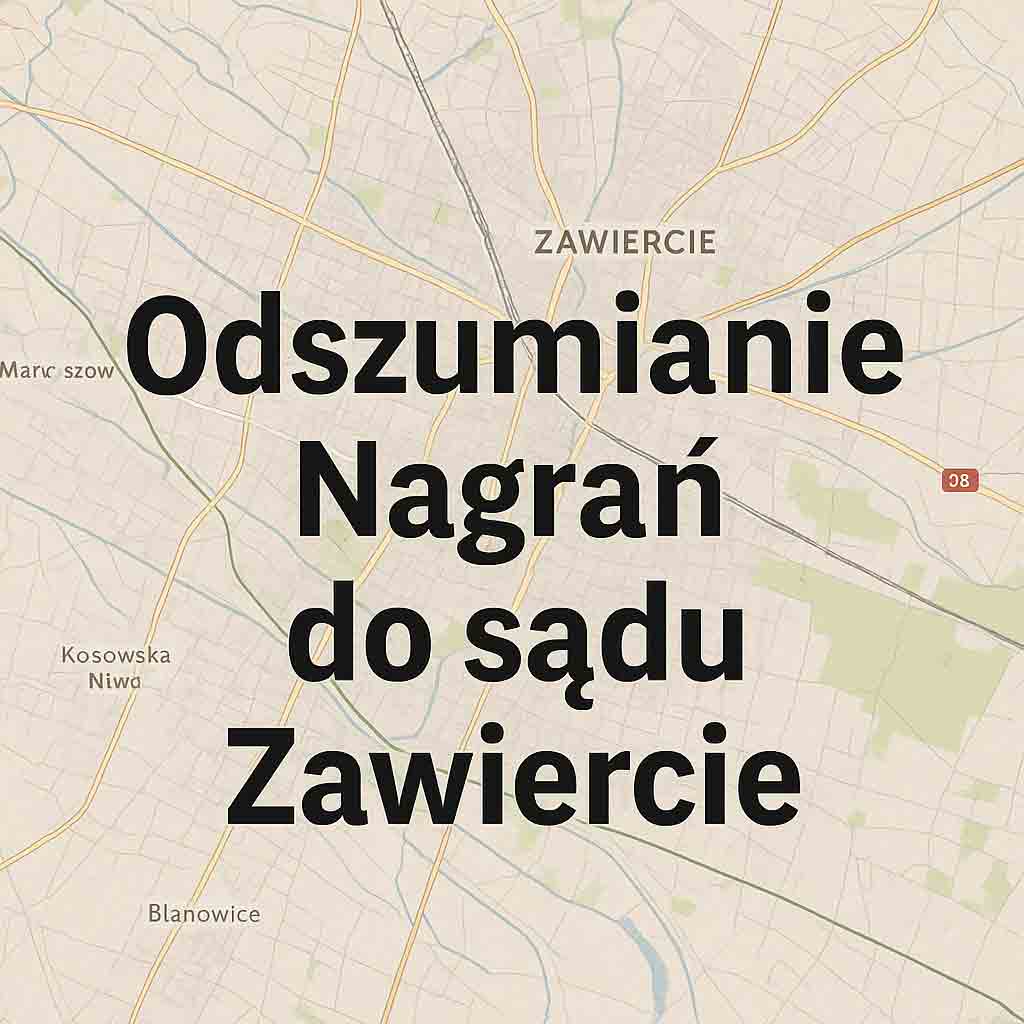 Odszumianie Nagrań do sądu Zawiercie