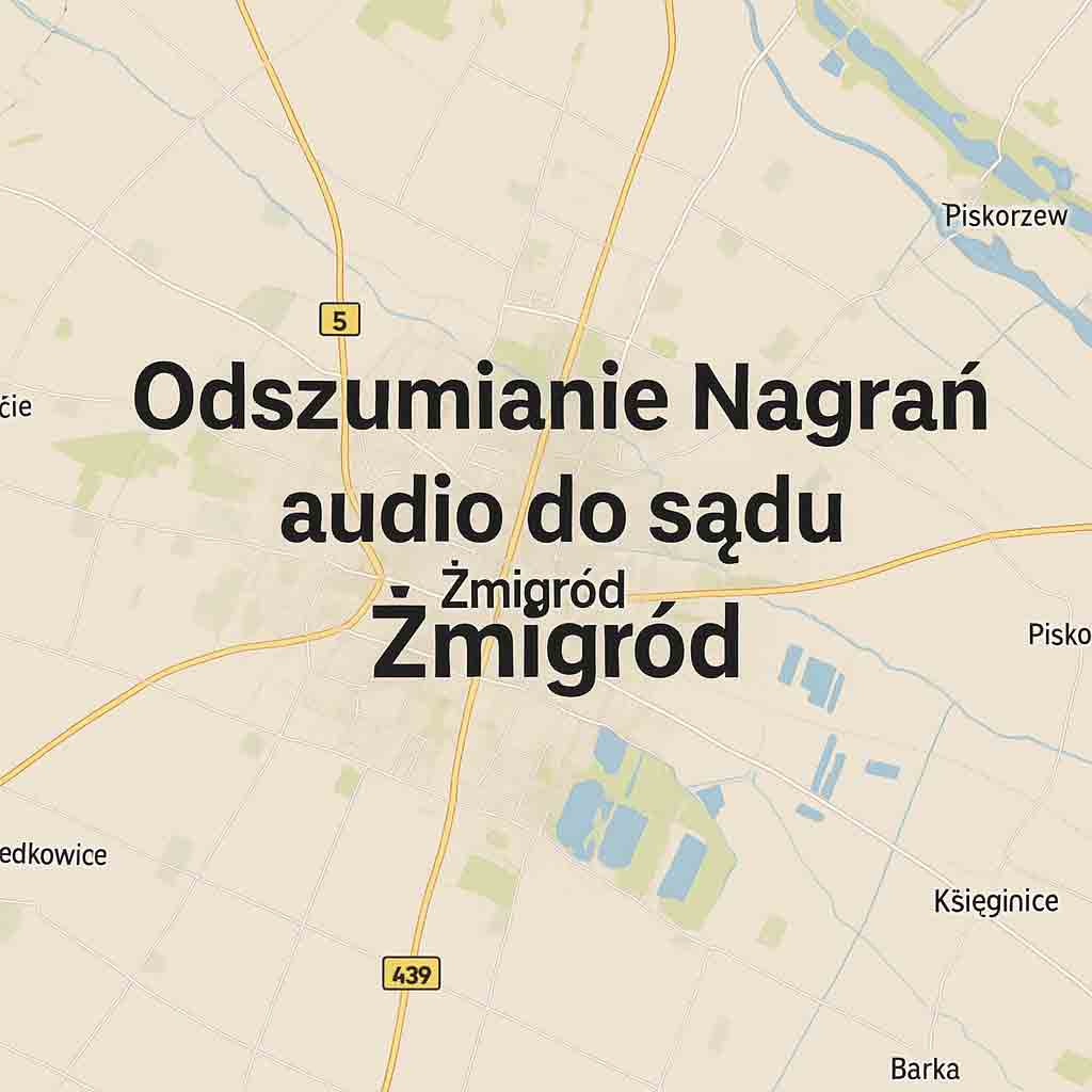 Odszumianie Nagrań audio do sądu Żmigród