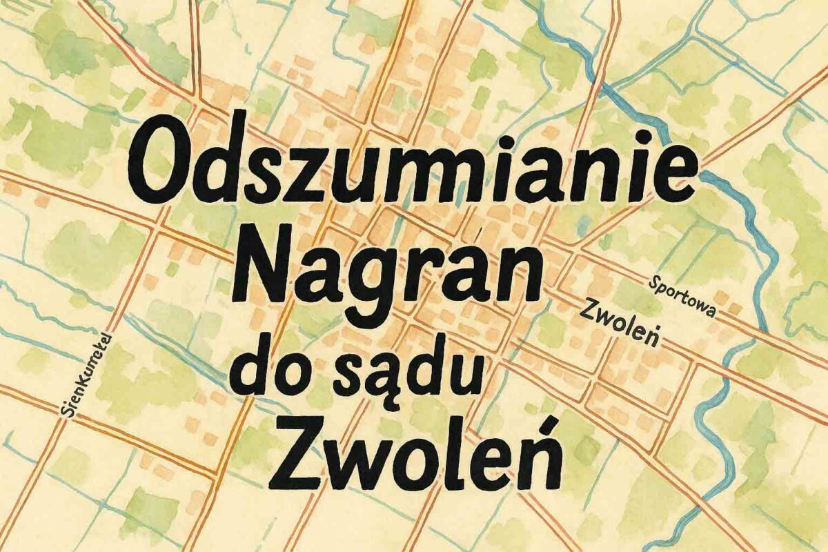 Odszumianie Nagrań do sądu Zwoleń