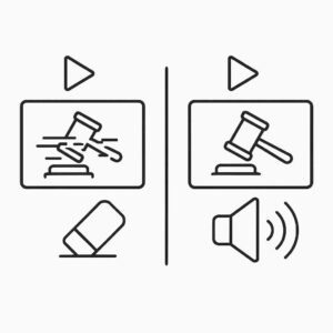 Poprawianie nagrań do sądu Audio Wideo