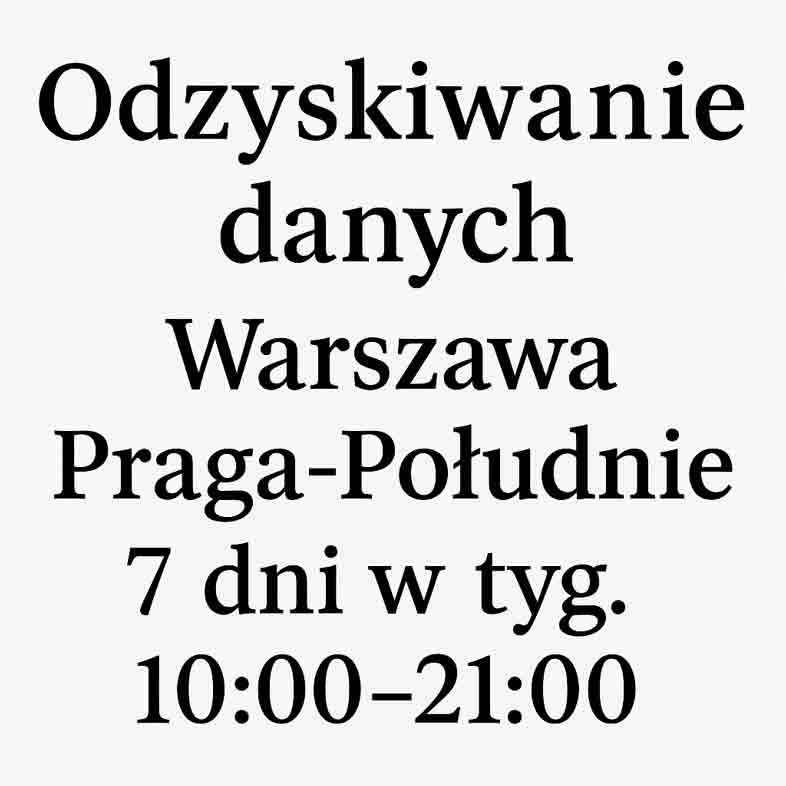 Odzyskiwanie danych ul.Grochowska 309, 03-823 Warszawa 52.24629708534771, 21.065624983928185