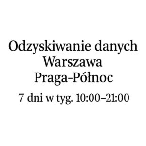 Odzyskiwanie danych ul. Darwina 4 lok 111a 03-484 Warszawa Gps:52.262590935545596, 21.02323501304856