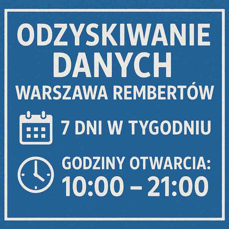 Odzyskiwanie danych Warszawa Rembertów ul.Chełmżyńska 198, 04-464 Warszawa gps:52.27543130592593, 21.117668468866775