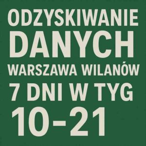 Odzyskiwanie danych ul.Franciszka Klimczaka 18, 02-797 Warszawa Gps:52.16125087626933, 21.074784099552595